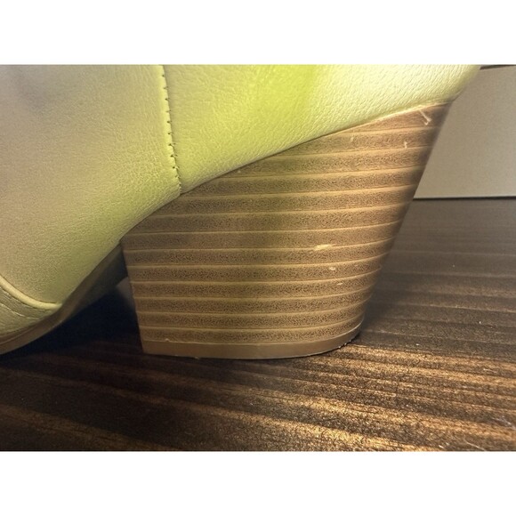 Lulus Vancy Stone Pointed Toe Mid Calf Boots Cream White Western Women's 9 - Picture 10 of 15